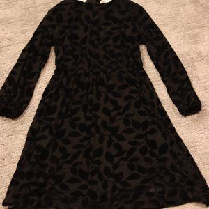Black leaf dress LIGHTLY USED